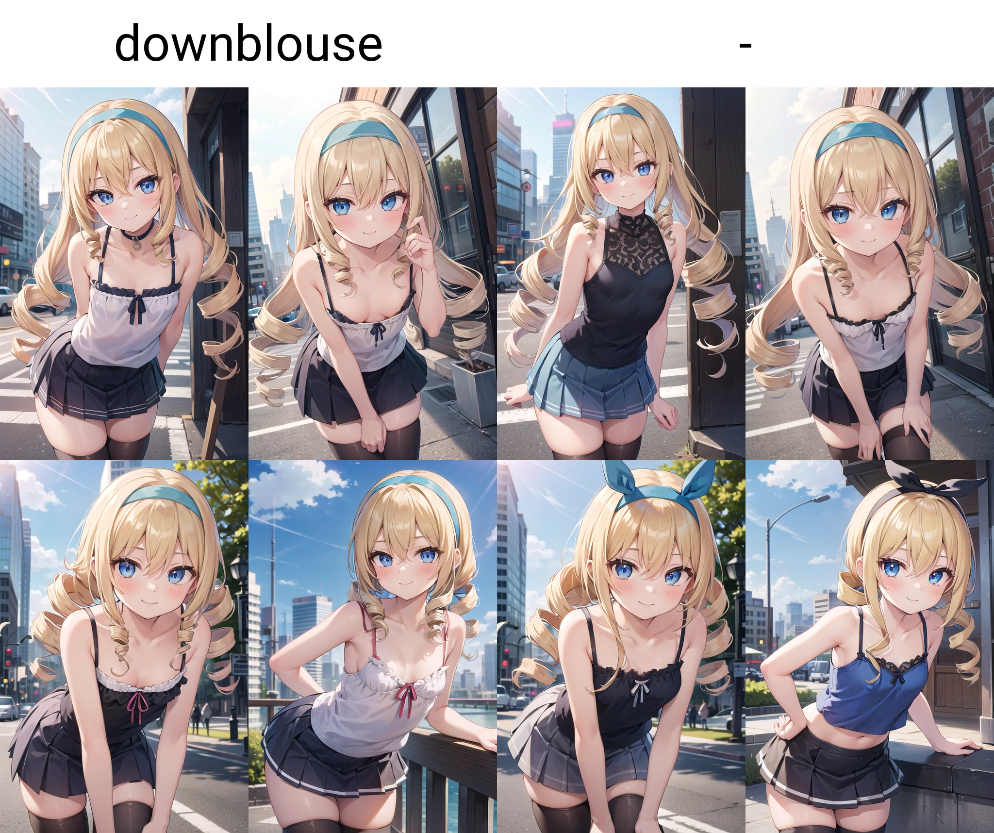 downblouseの有無の比較