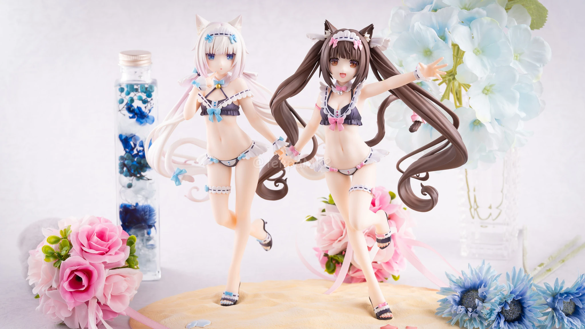 フィギュアレビュー「ショコラ&バニラ メイド水着ver. KADOKAWAスペシャルセット」KDcolle DSC04441