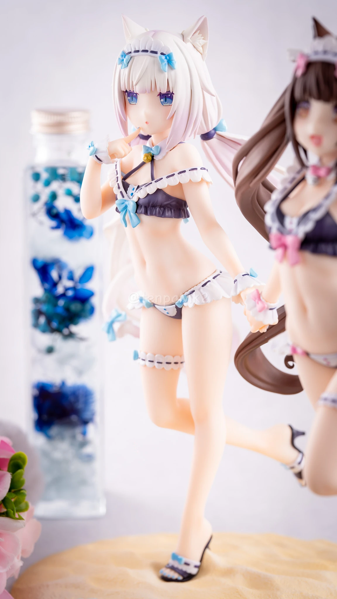 フィギュアレビュー「ショコラ&バニラ メイド水着ver. KADOKAWAスペシャルセット」KDcolle DSC04451