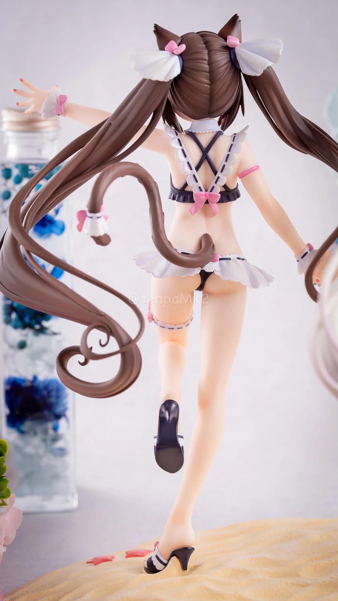 フィギュアレビュー「ショコラ&バニラ メイド水着ver. KADOKAWAスペシャルセット」KDcolle DSC04457