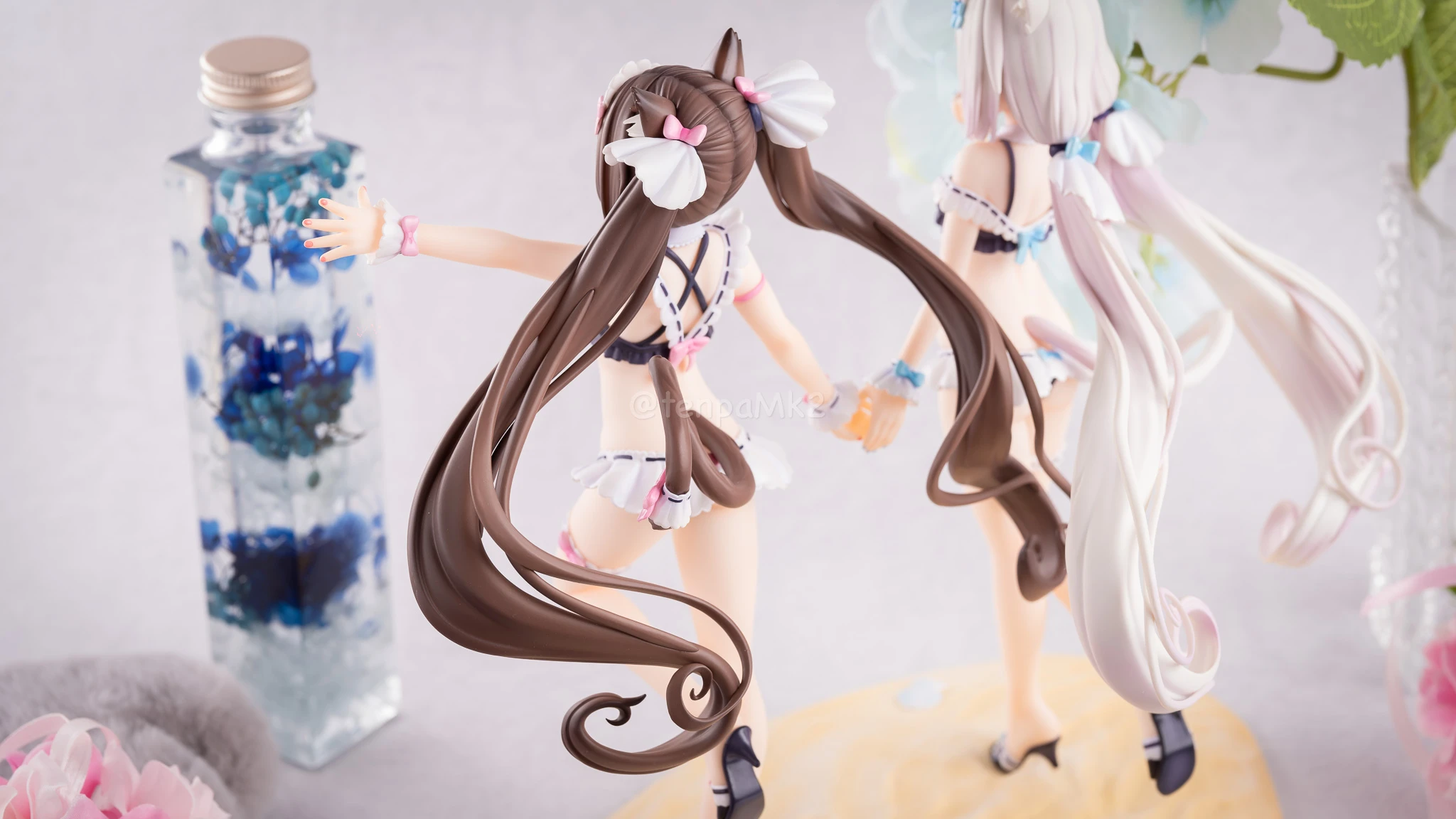 フィギュアレビュー「ショコラ&バニラ メイド水着ver. KADOKAWAスペシャルセット」KDcolle DSC04507